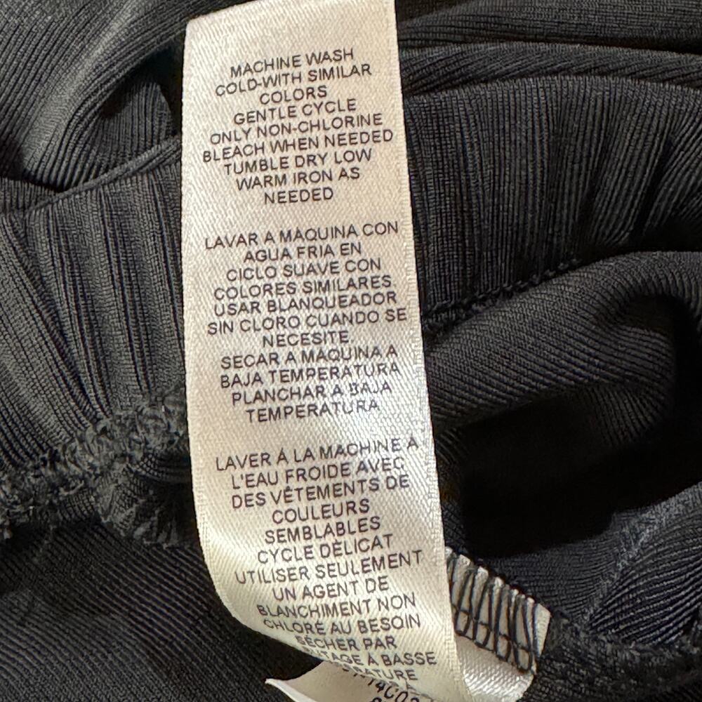 Easywear by Chico’s SZ 1 (Medium) Straight Pants Liquid Knit Stretch Career Gray - Picture 8 of 8